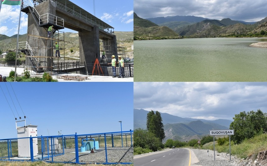 Tərtərdə Suqovuşan su anbarı təmir-bərpadan sonra istifadəyə verilib