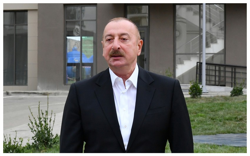 Azərbaycan Prezidenti: "Biz birinci şəhərsalma layihəsini Füzulidə icra edirik"
