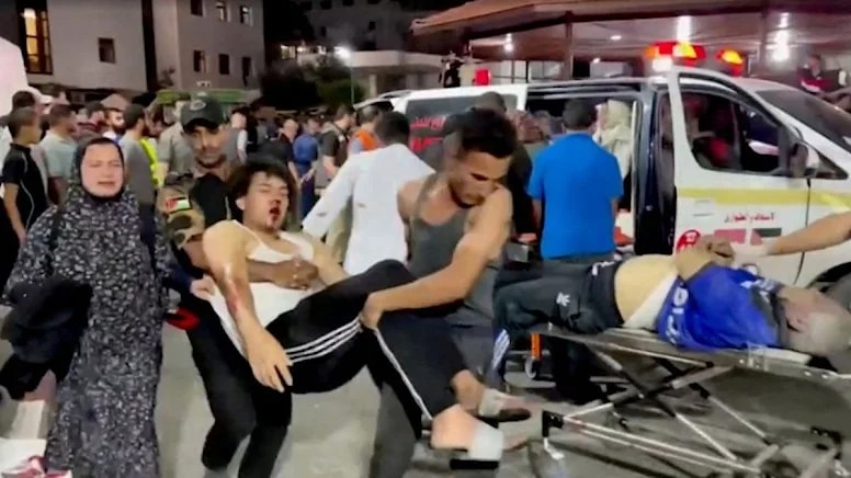 İsrailin xəstəxananı bombalaması beynəlxalq miqyasda tənqid hədəfinə çevrilib