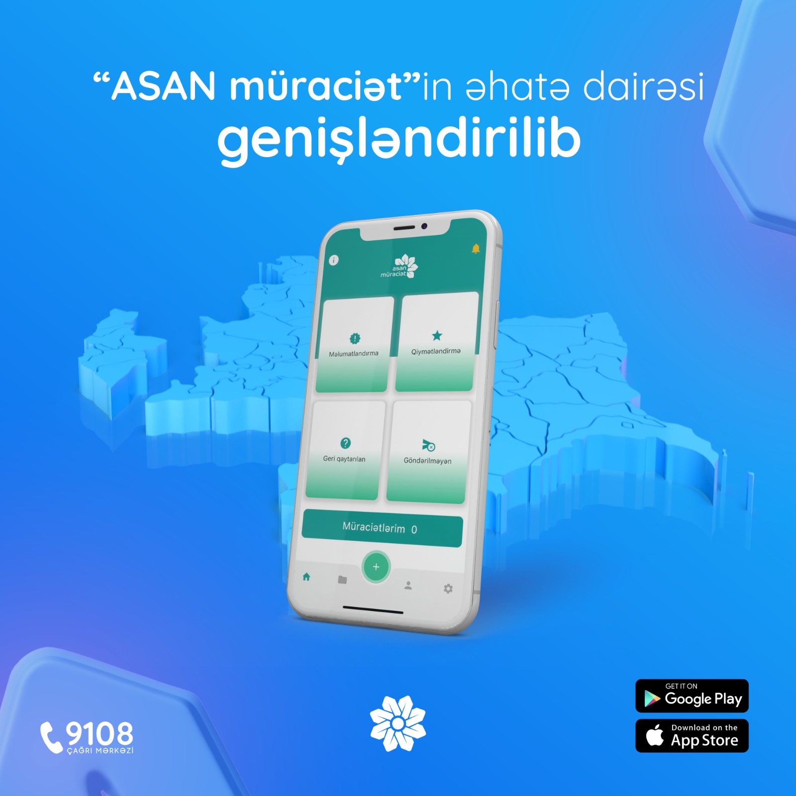 İctimai xarakter daşıyan problem və çatışmazlıqları "ASAN müraciət"ə göndərin