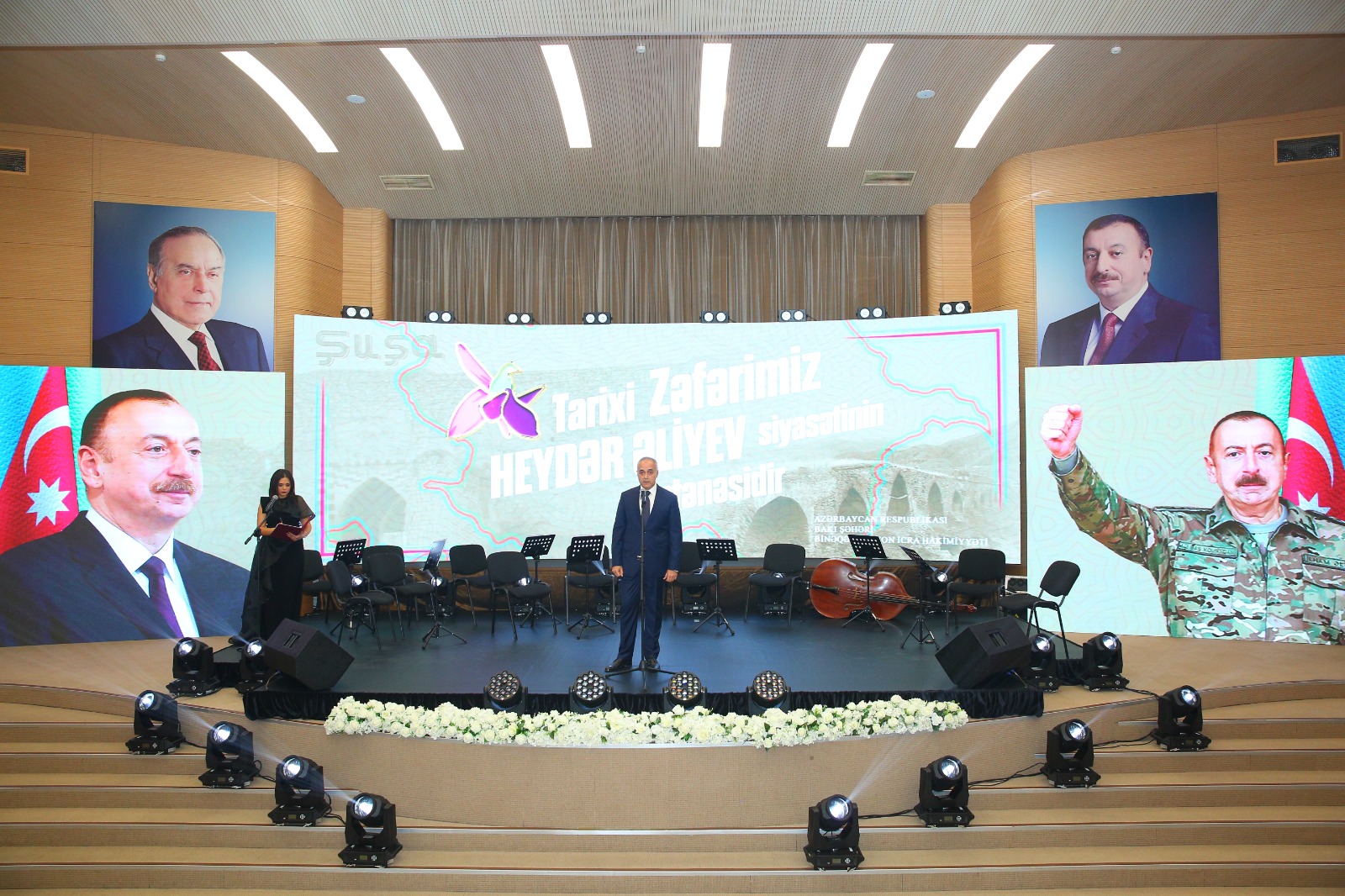 “Tarixi Zəfərimiz Heydər Əliyev siyasətinin təntənəsidir!” adlı tədbir keçirildi - FOTOLAR