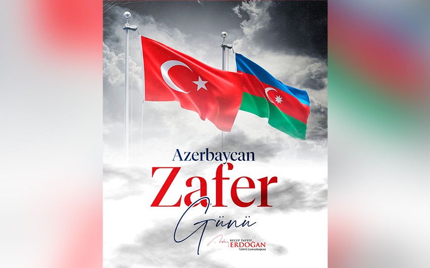 Ərdoğan Zəfər Günü ilə bağlı paylaşım edib