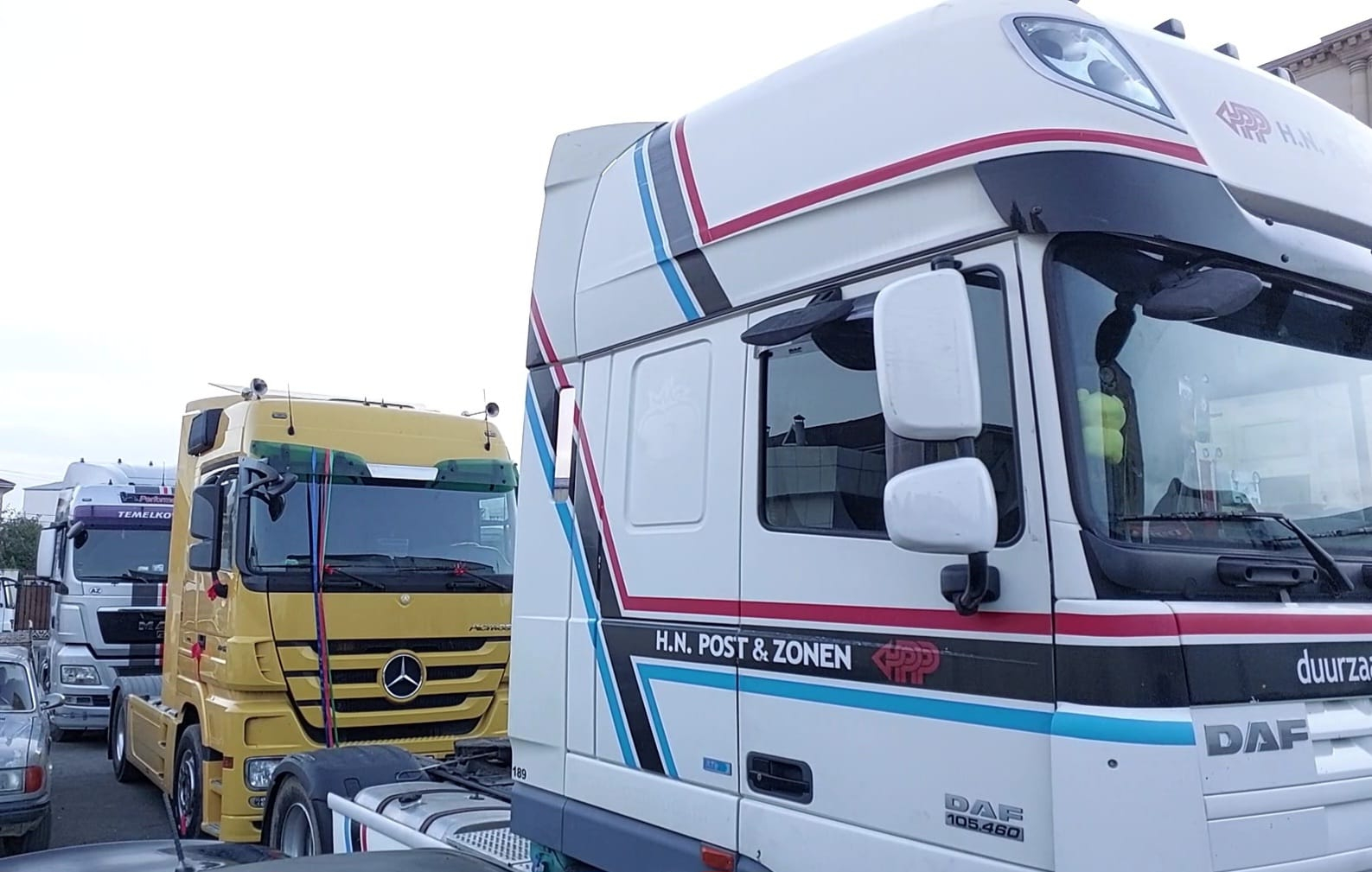 “TIR”larla gəlin gətirməyə gedənlər saxlanıldı - VİDEO