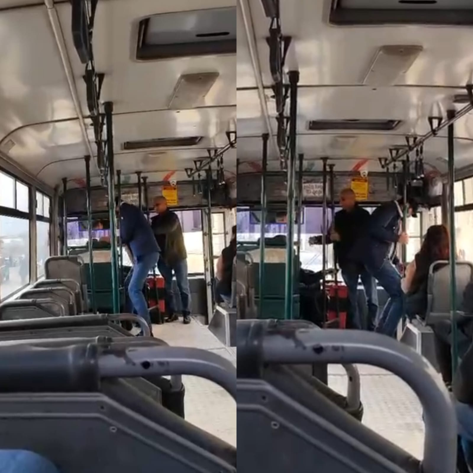 Bakıda avtobus sürücüsü ilə vətəndaş arasında dava - VİDEO