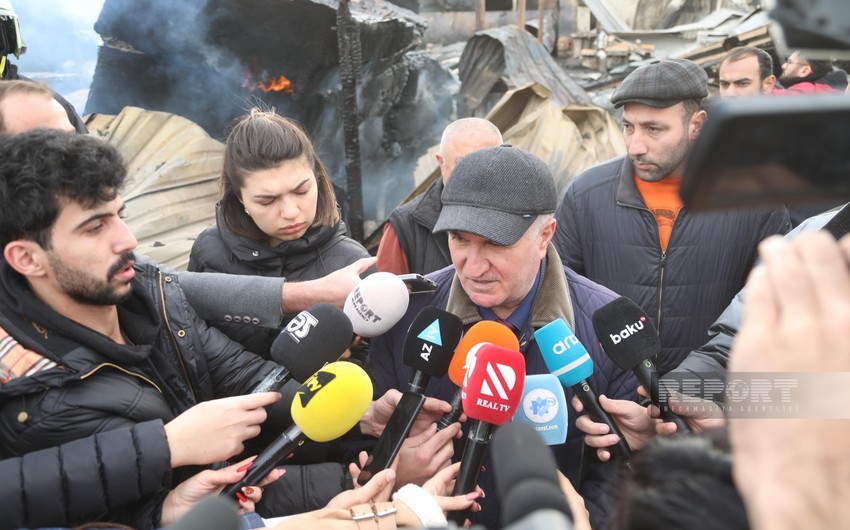 Yanğından ziyan çəkən sahibkar: “Bir milyon yarımlıq malım qısa zamanda kül oldu"