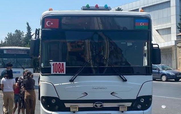 Bu avtobuslarda da ödəniş nağdsız qaydada həyata keçiriləcək