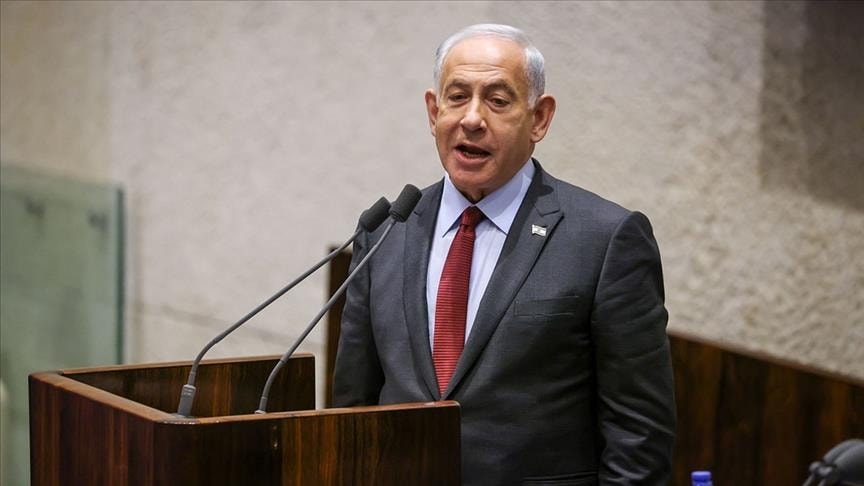 Parlamentdə Netanyahuya etiraz: Çıxışı yarımçıq kəsildi - VİDEO