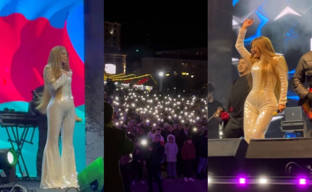 20 minə yaxın insan Aygün Kazımova üçün toplandı - Video