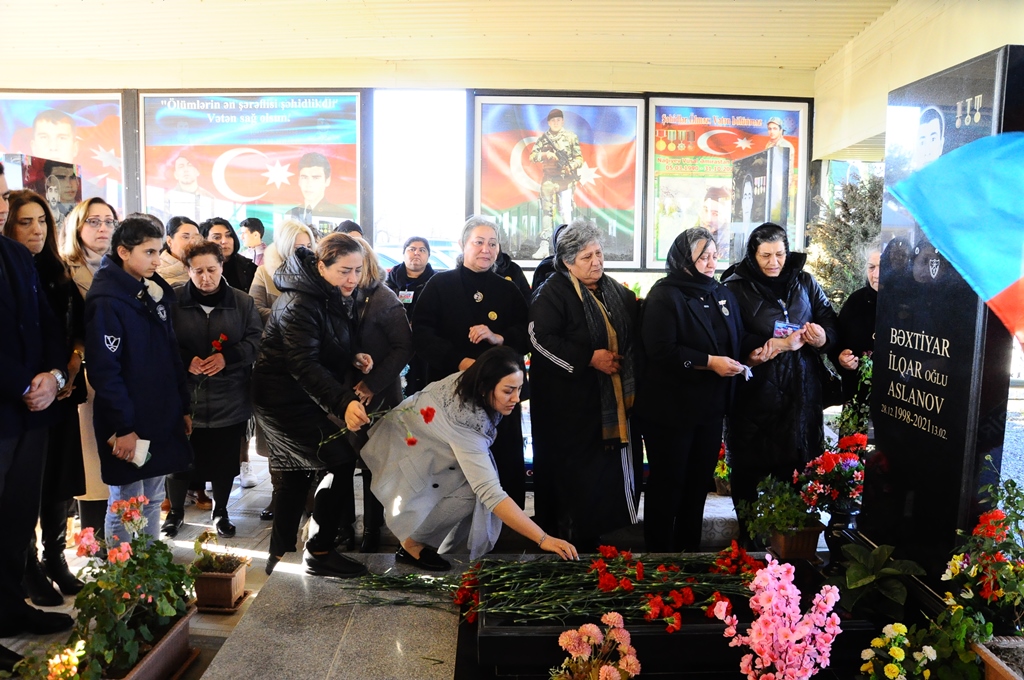 Naftalanda Vətən Müharibəsi Şəhidi Bəxtiyar Aslanovun xatirəsi anıldı - FOTOLAR