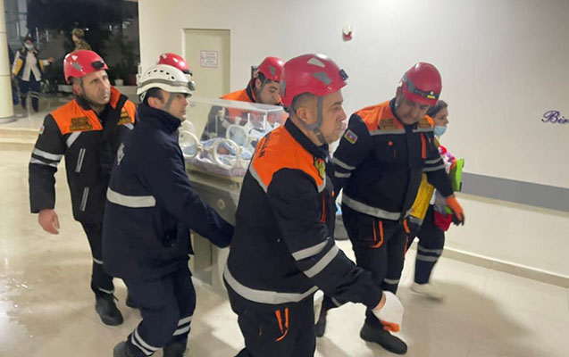 Perinatal Mərkəzdəki güclü yanğın zamanı dörd körpə ölüb