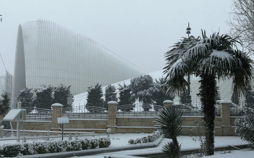 Bakıda qarlı hava nə vaxta qədər davam edəcək? - RƏSMİ AÇIQLAMA