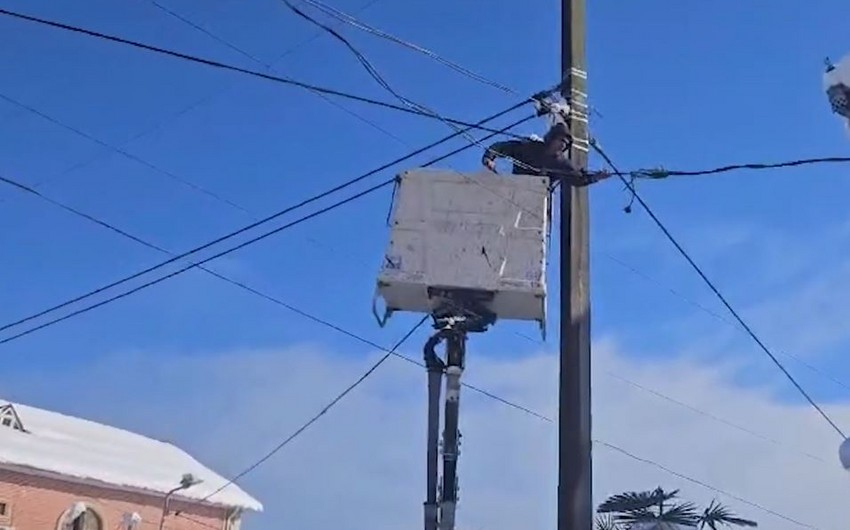 “Azərişıq”: “Cənub rayonlarının mərkəzlərində elektrik enerjisinin verilişi bərpa edilib”