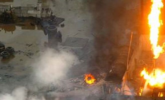 Binəqədidə mebel sexinin partlamasının ANBAAN VİDEOSU