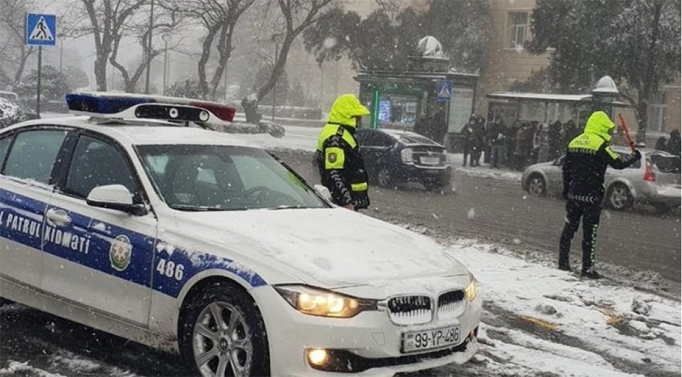 DYP hava şəraiti ilə bağlı sürücülərə MÜRACİƏT ETDİ