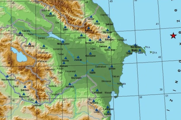 Xəzər dənizində zəlzələ oldu