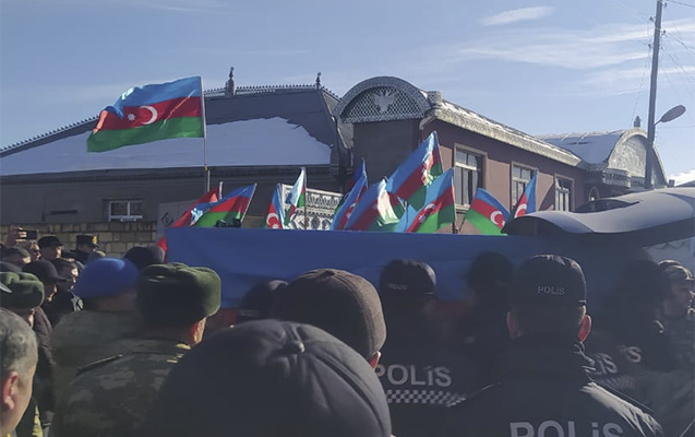 Şəhid Hacıəli ilə vida mərasimi keçirilir - Fotolar