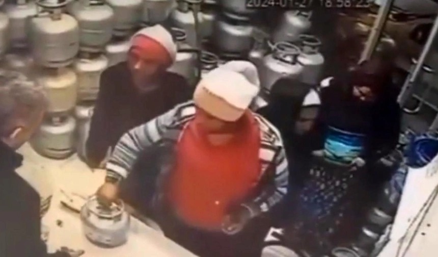 Piknik borusunu oğurlayıb gizlədən qadın kameralara tuş gəldi - VİDEO