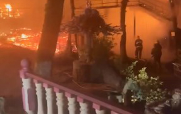 Azərbaycandakı məşhur istirahət mərkəzində güclü yanğın - VİDEO