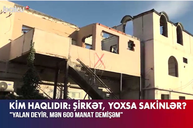 Bakıda evləri söküləcək sakinlər bir-birindən narazı qaldılar - VİDEO