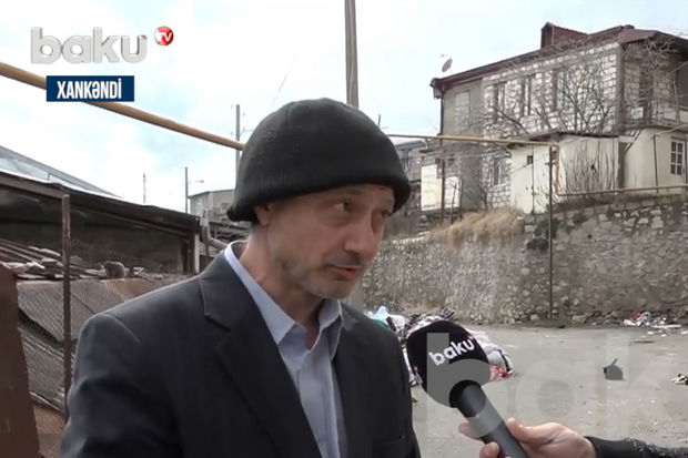 Xankəndidə yaşayan erməni Baku TV-yə azərbaycanca danışdı - VİDEO