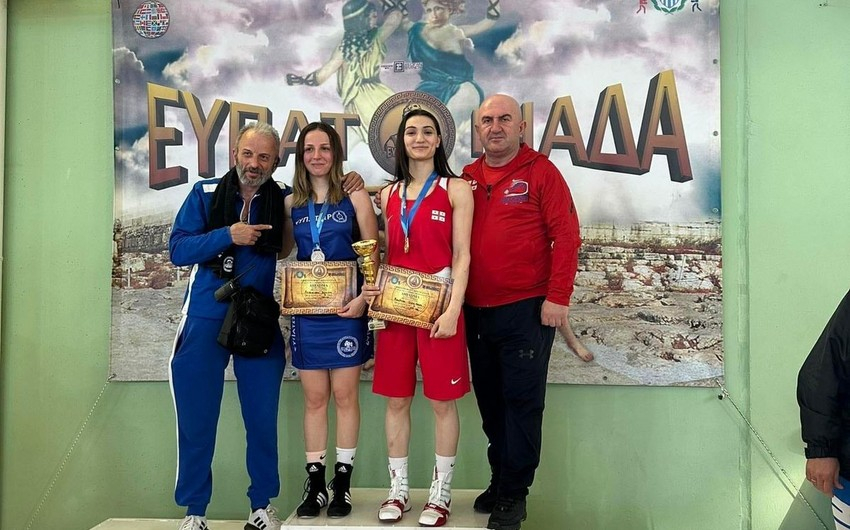 Gürcüstanın əslən azərbaycanlı qadın boksçusu beynəlxalq turnirdə qızıl medal qazandı - FOTO
