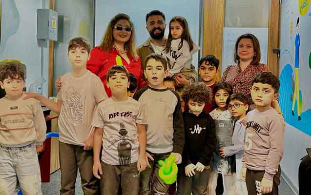 Nərmin Kərimbəyova şəhid övladları ilə bir araya gəldi - VİDEO