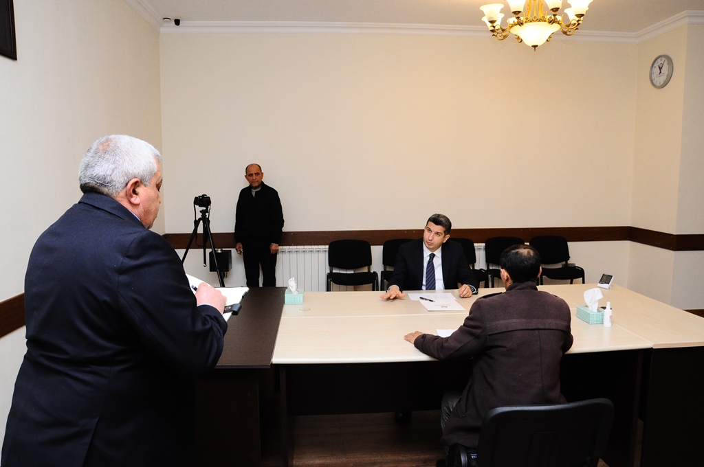 Naftalanda növbəti vətəndaş qəbulu keçirilib - FOTOLAR