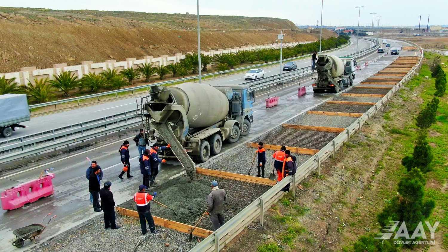 Zığ-Hava limanı avtomobil yolunda təmir-bərpa işləri aparılır