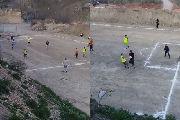 Kəlbəcər dağlarının əhatəsində futbol keyfi - VİDEO