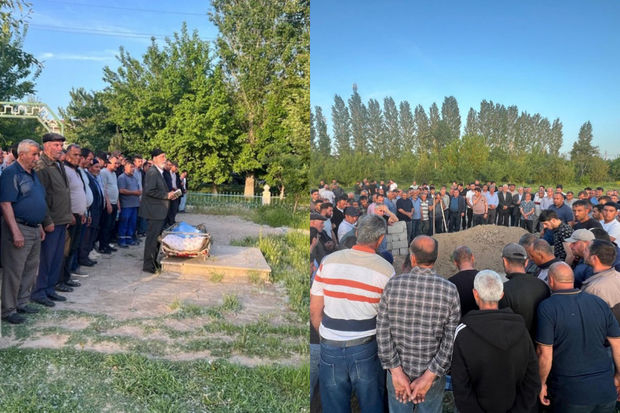 Sədərəkdə sursat partlayışı nəticəsində həlak olan mülki şəxslər dəfn edidi