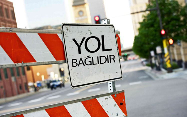 Sabahdan bu yol bağlanır