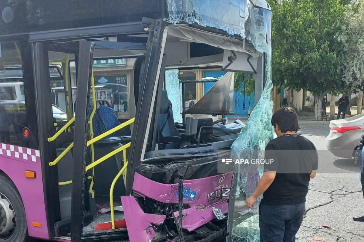 Bakıda sərnişin avtobusları TOQQUŞDU: Xeyli sayda yaralı var