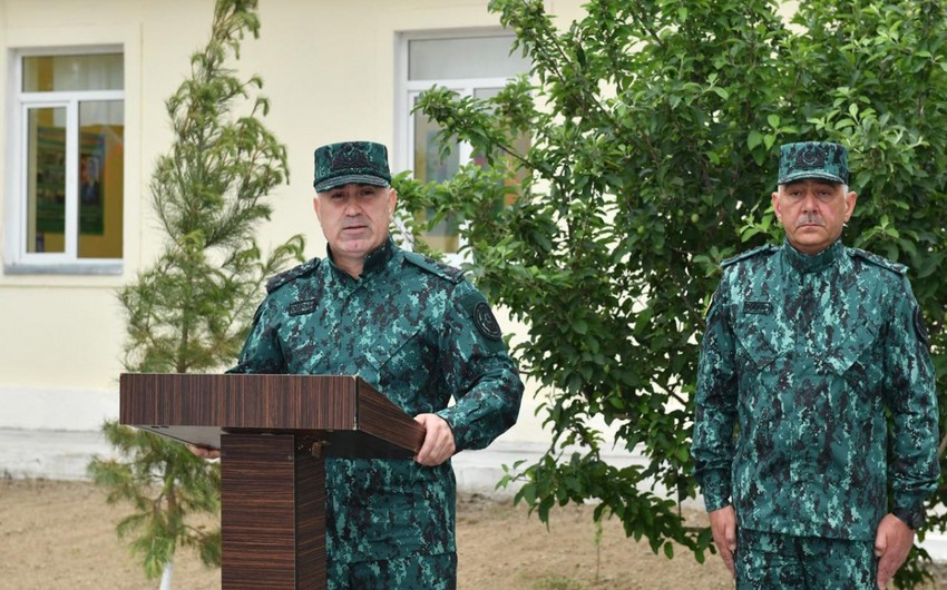 Azad olunan ərazilərdə yeni sərhəd zastavası xidməti istifadəyə verilib