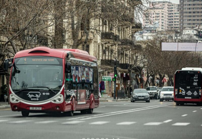 Bakıda iki prospektdə avtobusların hərəkəti məhdudlaşdırılır