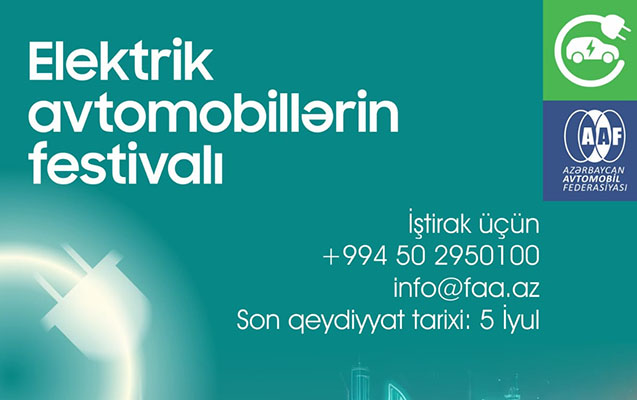 Azərbaycanda ilk dəfə Elektrik Avtomobillərin Festivalı keçirilir