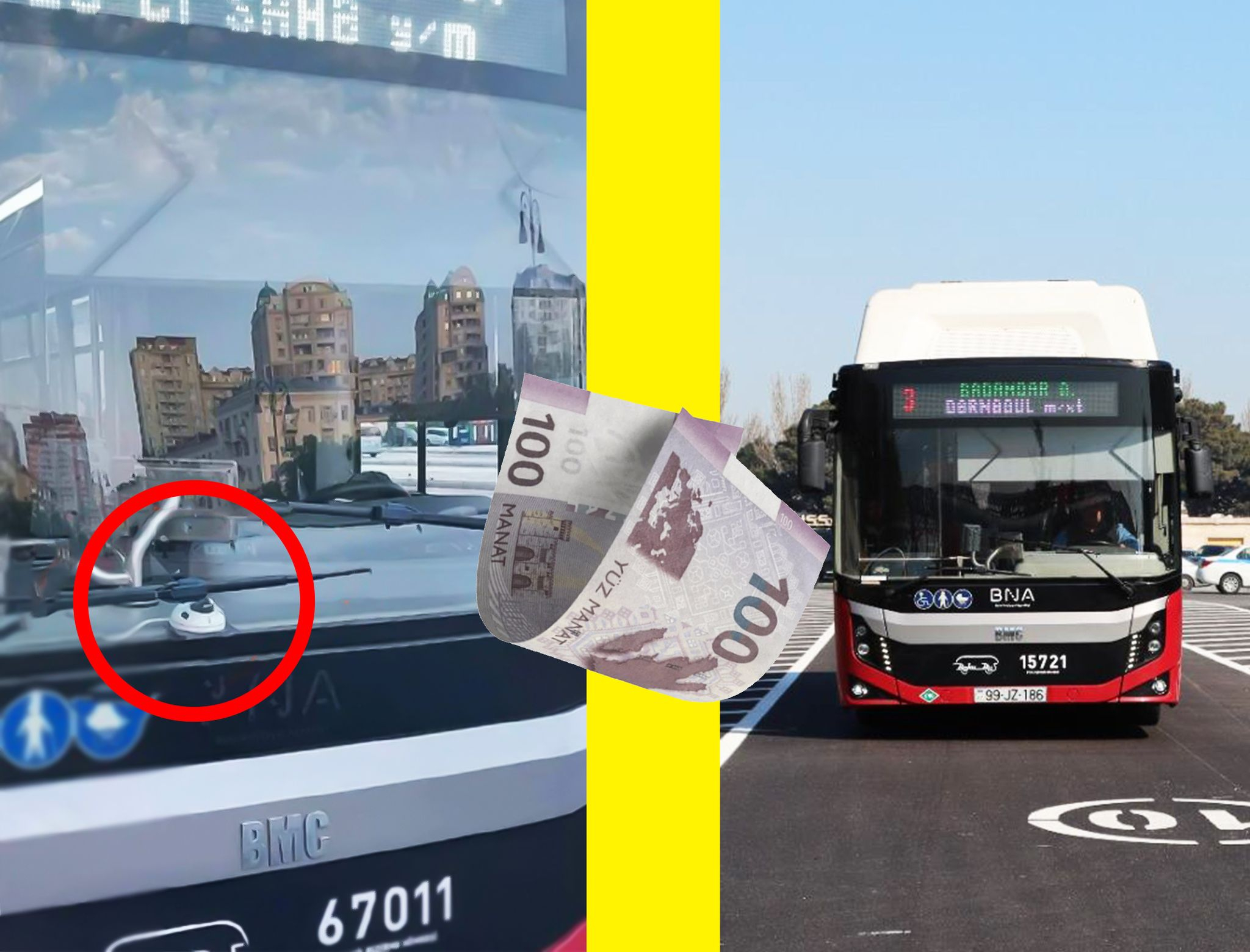 Avtobuslarda yeni qurğular - Bu qayda pozuntusuna görə 100 AZN cərimələnəcəksiniz - FOTO