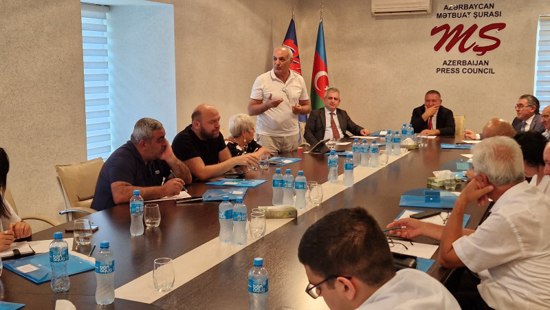 Mətbuat Şurası “Azərbaycan media landşaftı üzrə məlumat bazası” layihəsi üzrə ilk toplantısını keçirdi
