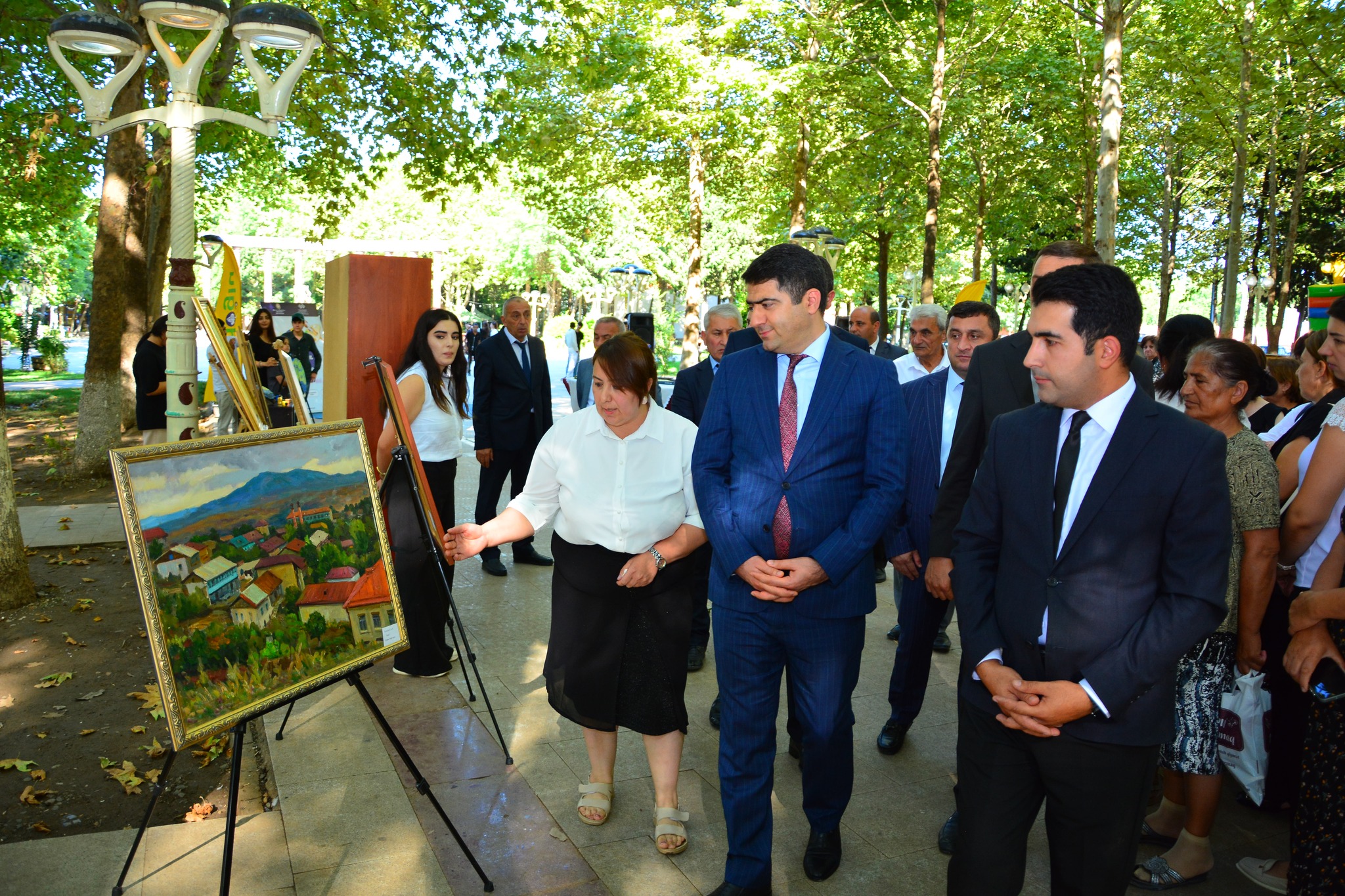 Ağstafada “Fırçadakı Dünyam” adlı rəsm sərgi keçirilib - FOTOLAR