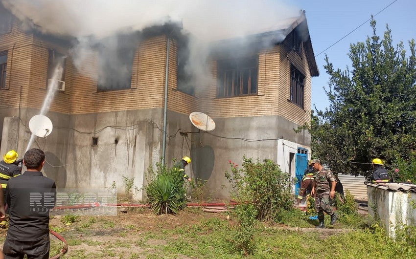 Cəlilabadda evdə yanğın söndürülüb, azyaşlı xəsarət alıb