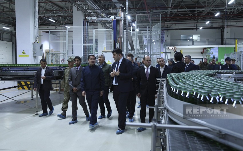 Xarici diplomatlar Kəlbəcərdə “İstisu” mineral su zavodunda olublar - FOTOLAR