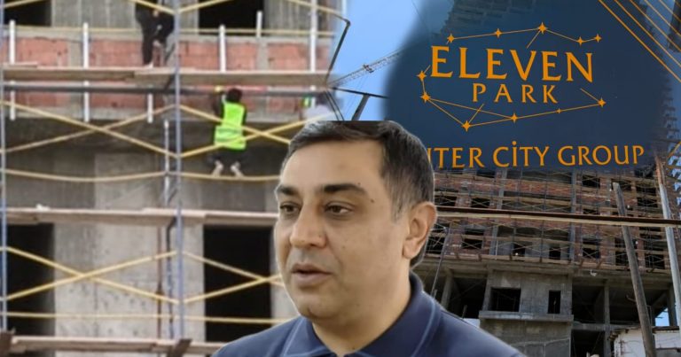 Qalmaqallı tikinti şirkəti işçilərin həyatını belə təhlükəyə atır - VİDEO