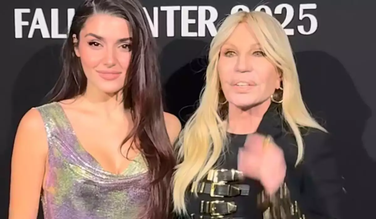 Hande Donatella Versace ilə bir arada - FOTOLAR