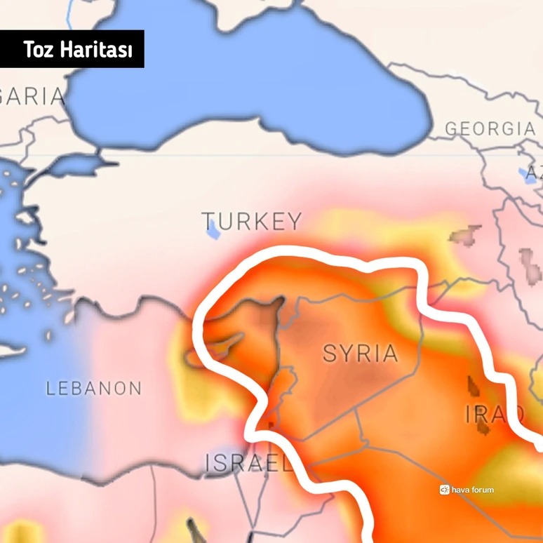 Suriyadan Türkiyəyə toz dalğası daxil oldu