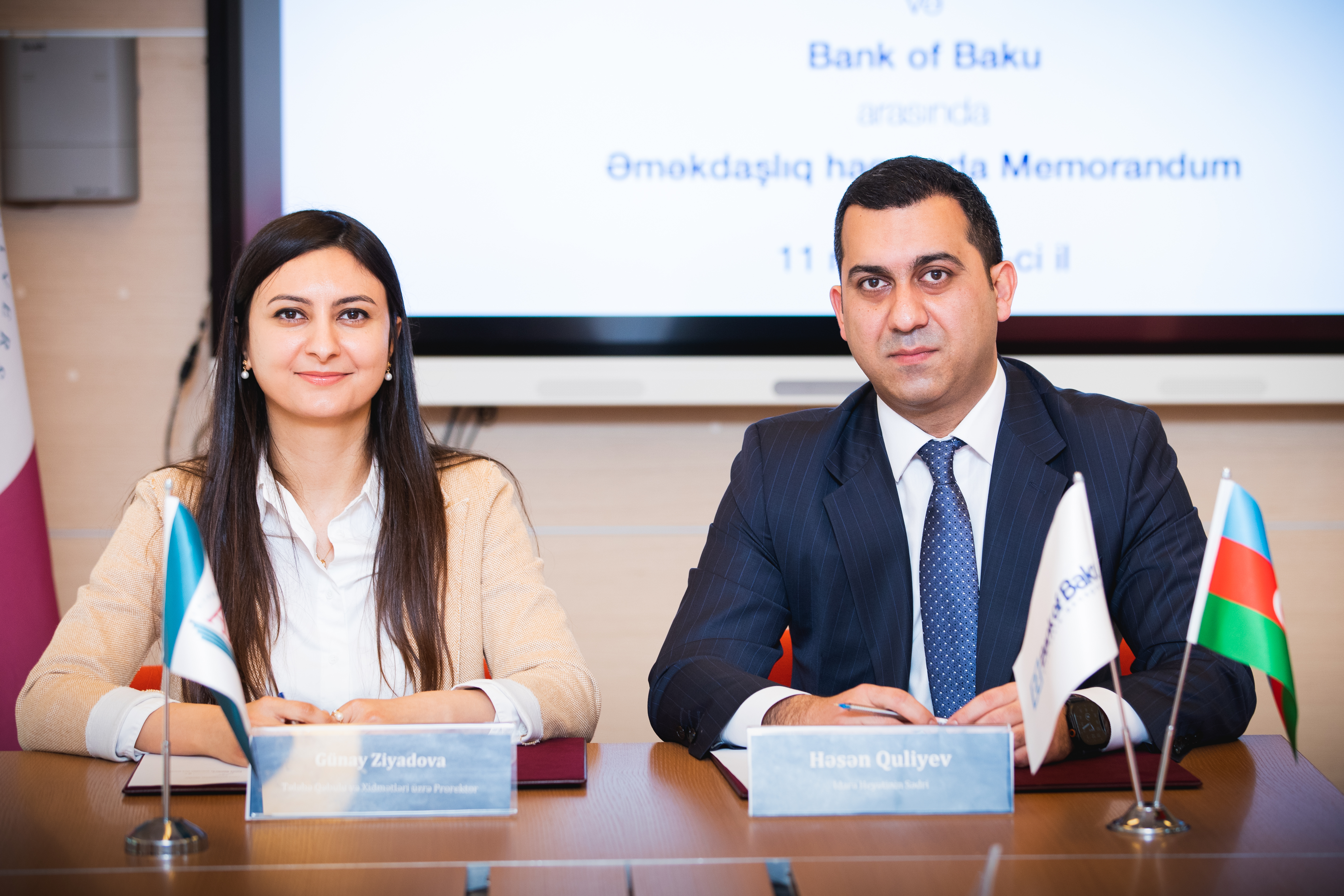 Bank of Baku və ADA Universiteti arasında memorandum imzalanıb: mini MBA proqramı təşkil ediləcək