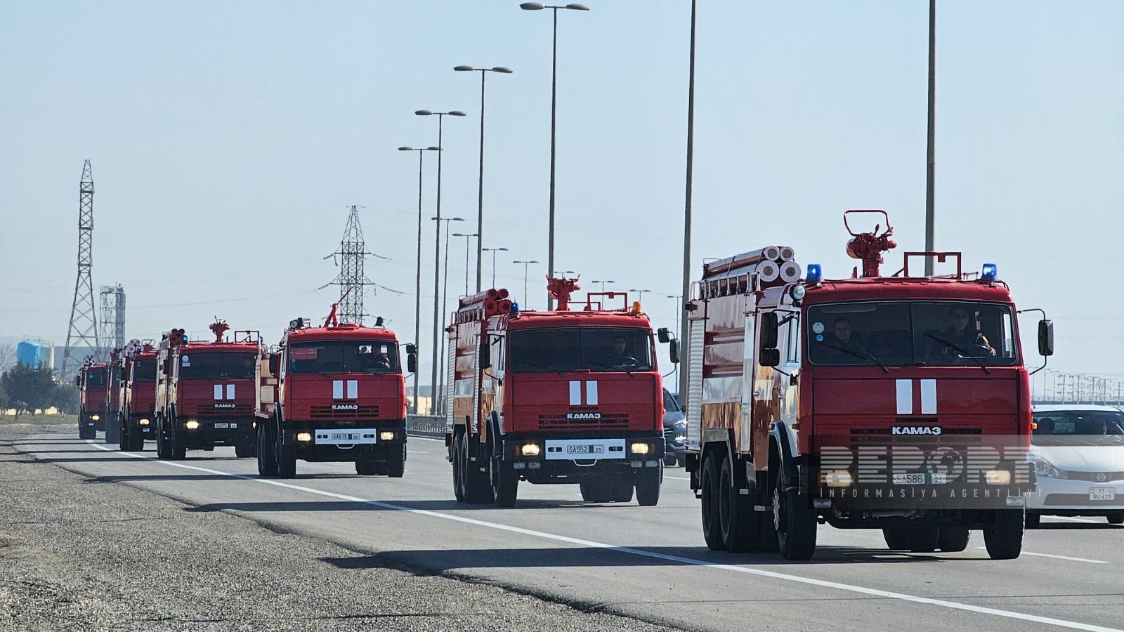 Prezident tapşırdı - Qırğızıstana 10 “KamAZ” göndərildi - FOTOLAR