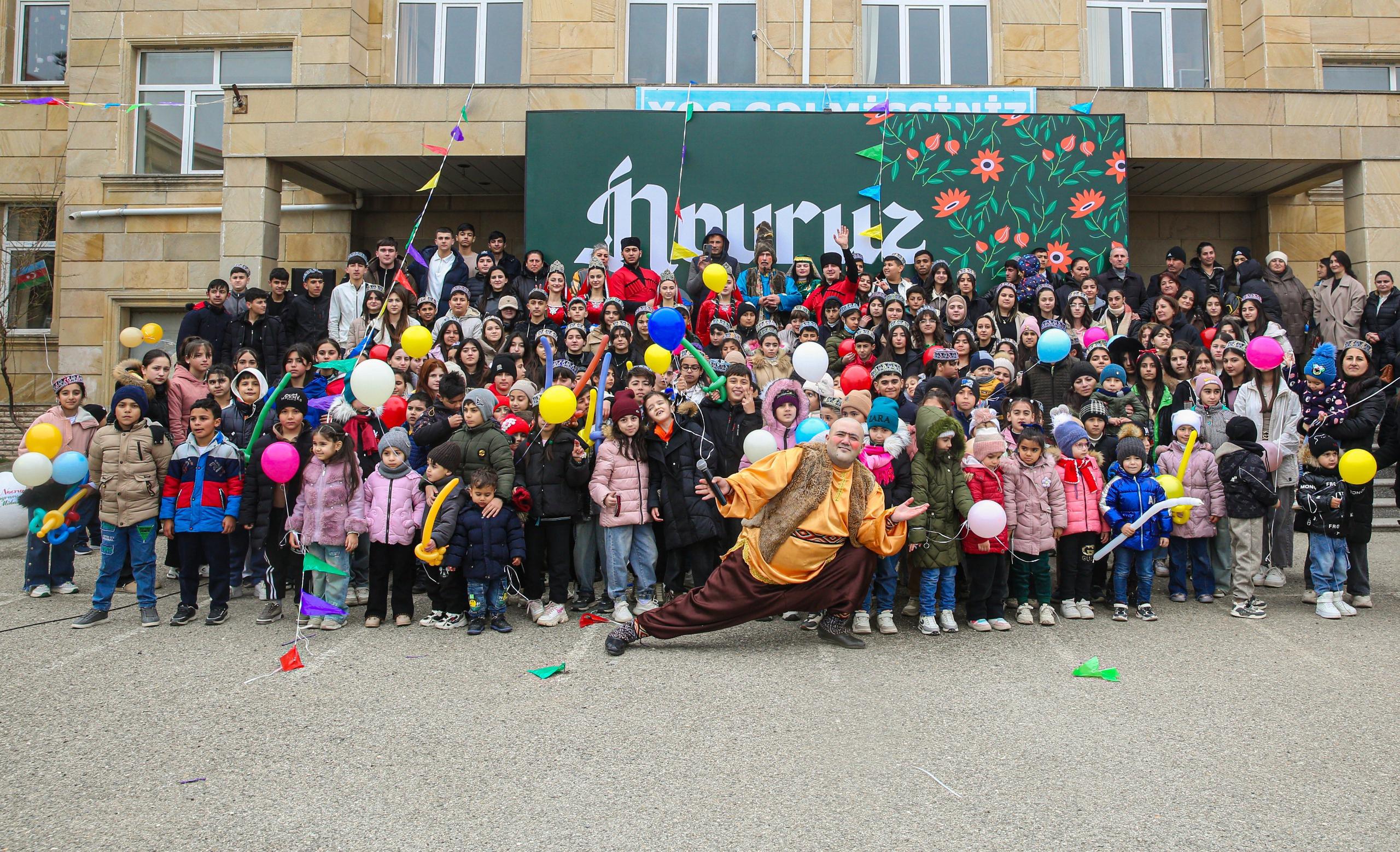 Leyla Əliyevanın təşəbbüsü ilə Xızı rayonunda uşaqlar üçün Novruz şənliyi keçirilib - FOTOLAR