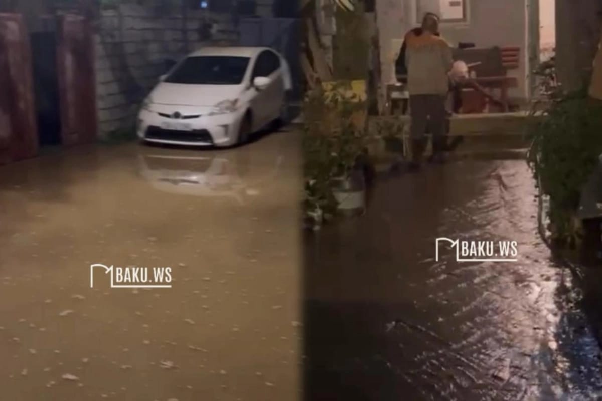 Yasamaldan Badamdara gedən ana su borusu PARTLADI– Sakinlər təhlükədən narahatdır