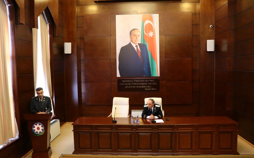 Azərbaycanın yeni Hərbi prokuroru kollektivə təqdim olundu