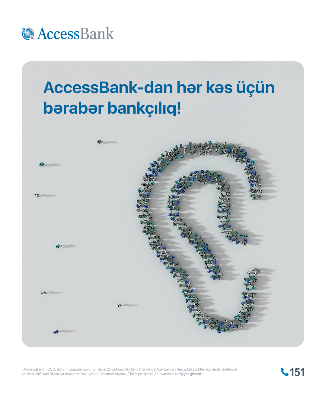 Hər kəs üçün bərabər bankçılıq: AccessBank-dan yeni inklüziv təşəbbüs