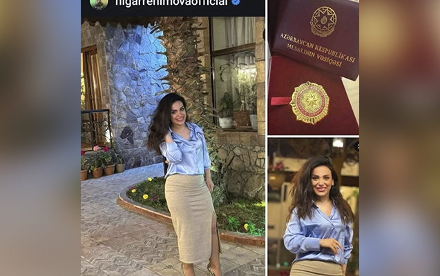 Müğənniyə medal verilməsi gündəm yaratdı - “Necə aldığını açıqlamır”